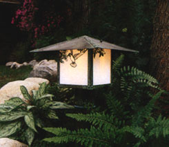 12'' monterey post mount with hummingbird filigree - Oak Park Home & Hardware