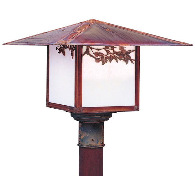 17'' monterey post mount with sycamore filigree - Oak Park Home & Hardware