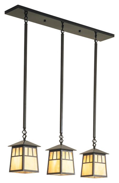 6'' raymond 3 light in-line chandelier - Oak Park Home & Hardware