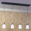 simplicity 4 light in-line chandelier - Oak Park Home & Hardware