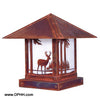 12'' timber ridge column mount with deer filigree - Oak Park Home & Hardware