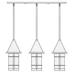 9'' valencia 3 light in-line chandelier - Oak Park Home & Hardware