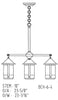 6'' berkeley 4 light chandelier - Oak Park Home & Hardware