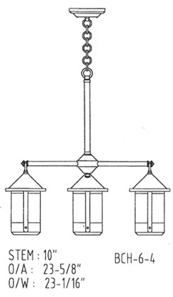 6'' berkeley 4 light chandelier - Oak Park Home & Hardware