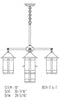 7'' berkeley 4 light chandelier plus center light - Oak Park Home & Hardware