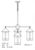 8'' berkeley 4 light chandelier plus center light - Oak Park Home & Hardware