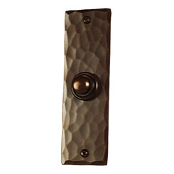 Hammered Style with Nails - Copper Door Chime and Hammered Bell Button Package - Oak Park Home & Hardware