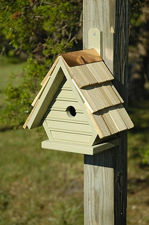 075E Chick Bird House - Celery - Oak Park Home & Hardware