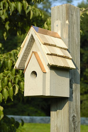 076A Classic Bird House - Smoke Grey - Oak Park Home & Hardware