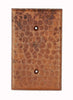 SB1 Blank Hand Hammered Copper Switch Plate Cover - Oak Park Home & Hardware