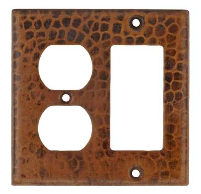 SCOR Copper Switchplate, 2 Hole Outlet and GFI - Oak Park Home & Hardware