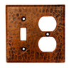 SCOT2 Copper Combination Switchplate, 2 Hole Outlet and Single Toggle Switch - Oak Park Home & Hardware