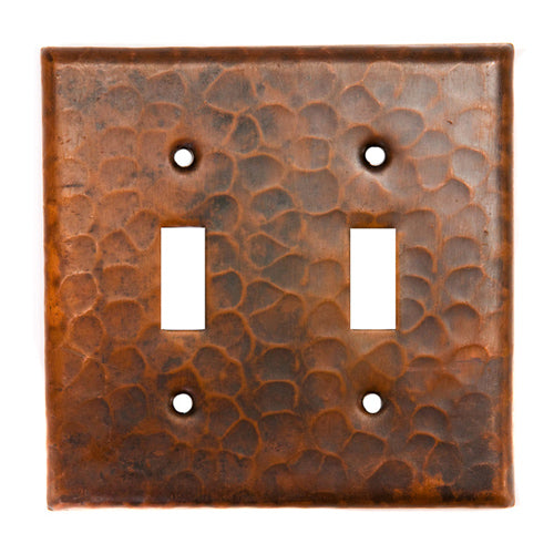 ST2 Copper Switchplate Double Toggle Switch Cover - Oak Park Home & Hardware