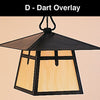 8'' carmel 4 light chandelier with dart overlay - Oak Park Home & Hardware