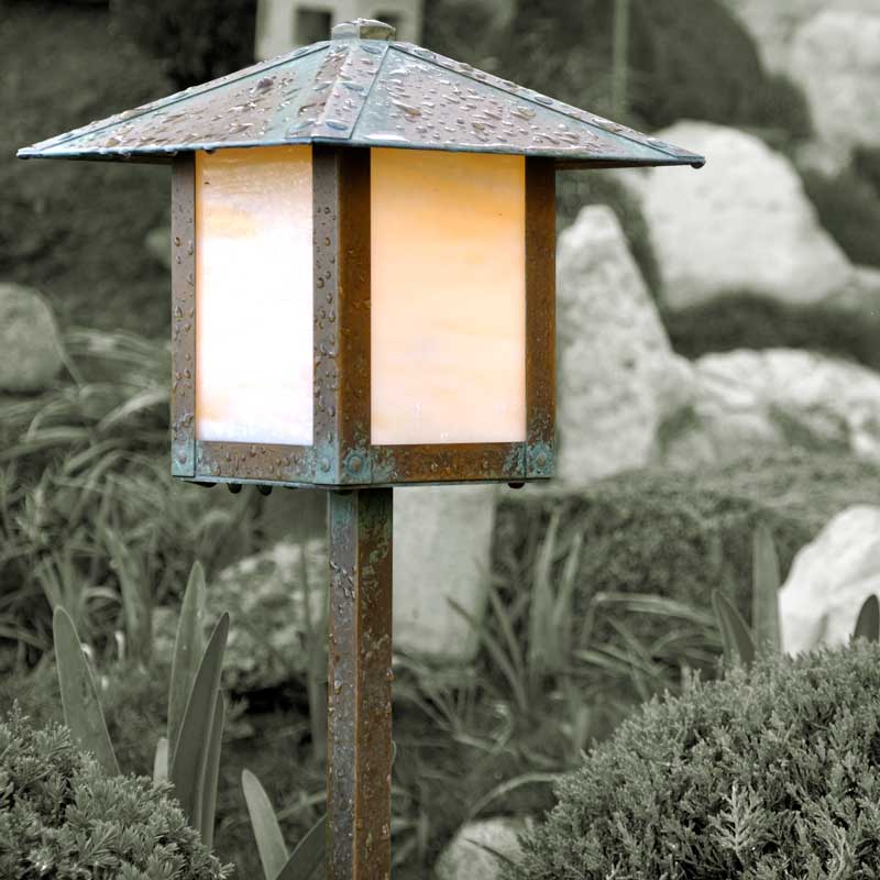 1742-GL3-XX LED Plain lantern on Stem Mount - Oak Park Home & Hardware