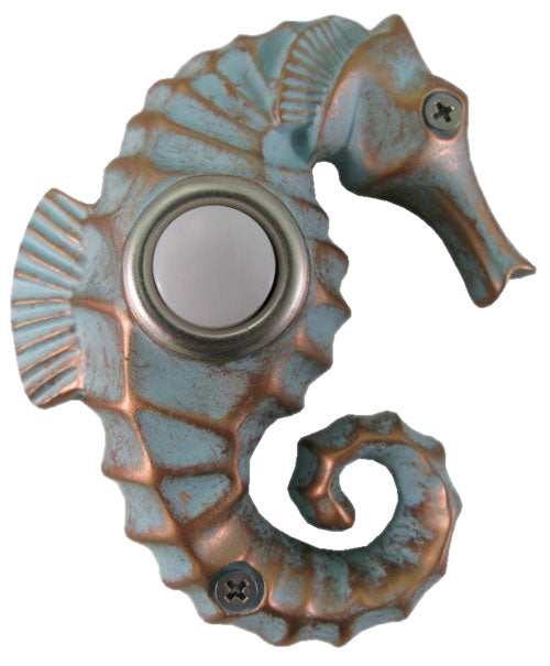 DBP-029 89556 Handpainted Seahorse Doorbell - Oak Park Home & Hardware
