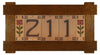 QS Oak House Number Tile Frame - 2 Numbers - FRAME ONLY - NUMBER TILES SOLD SEPARATELY - Oak Park Home & Hardware