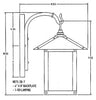 7'' evergreen wall mount with classic arch overlay - Oak Park Home & Hardware