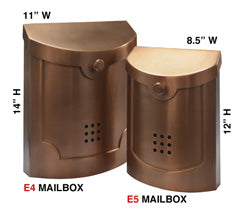 E4BZ Transitional Style Mailbox - Bronze - Oak Park Home & Hardware