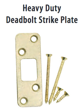 Emtek 93223 Heavy Duty Deadbolt Strike Plate - Oak Park Home & Hardware