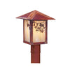 9'' evergreen post mount with sycamore filigree - Oak Park Home & Hardware