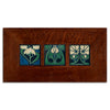 Motawi 4x4 Florals Indigo Trio - Legacy Style Frame - Oak Park Home & Hardware