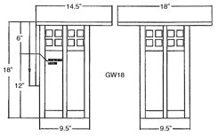 18'' glasgow flush wall mount - Oak Park Home & Hardware