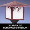 17'' monterey column mount with hummingbird filigree - Oak Park Home & Hardware