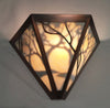 Triangular Art Nouveau Sconce with inner shadow - JM-SCONCE-06 - Oak Park Home & Hardware