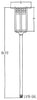 low voltage 6'' glasgow stem mount long body - Oak Park Home & Hardware