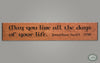 Jonathan Swift - Live Every Day Carving - Vintage Cherry - Oak Park Home & Hardware