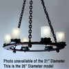 LF534 Votive Chandelier 6-Candle 21" Dia. - Oak Park Home & Hardware