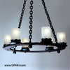 LF536 Votive Chandelier 6-Candle 26'' Dia. - Oak Park Home & Hardware
