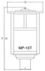10'' mission post mount with t-bar overlay - Oak Park Home & Hardware
