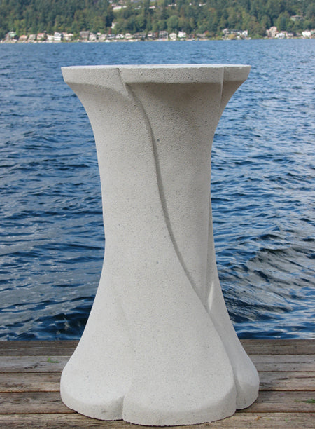 Art Nouveau Cast Stone Pedestal - Oak Park Home & Hardware