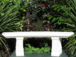 NGSC60 Cast Stone Curved Garden Seat - Oak Park Home & Hardware