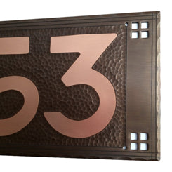 P4-C003PFC-4 Pacific Style House Marker - 4 Numbers - Oak Park Home & Hardware