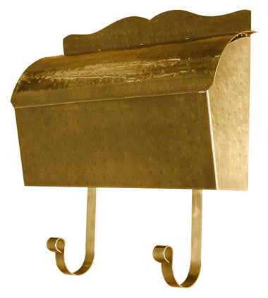 Provincial Horizontal Mailbox MB900-AB Antique Hammered Brass - Oak Park Home & Hardware