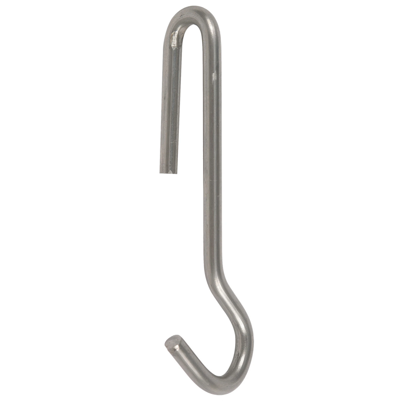 4.5 Inch Angled Pot Hooks in Stainless Steel 6 Pack - Oak Park Home & Hardware