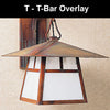 8'' carmel 3 light in-line chandelier with t-bar overlay - Oak Park Home & Hardware