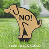 Whitehall No Dog Poop Silhouette Lawn Sign - Oak Park Home & Hardware