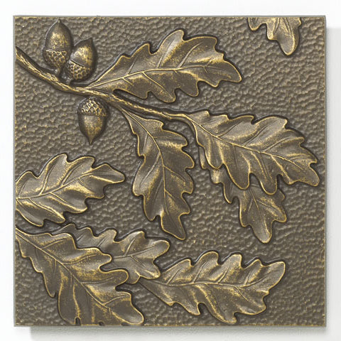 10293 Cast Aluminum Oak Leaf Tile - French Bronze - Oak Park Home & Hardware
