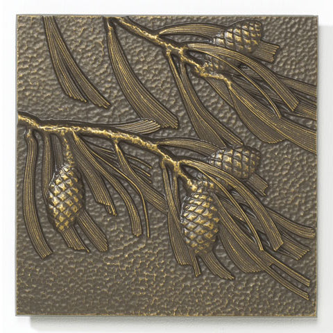 10294 Cast Aluminum Pinecone Tile - French Bronze - Oak Park Home & Hardware