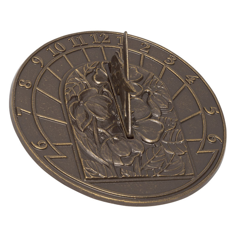 00484 Hummingbird Sundial - French Bronze - Oak Park Home & Hardware
