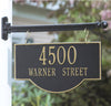 1807 Whitehall 2 Sided Hanging Arch Plaque - 2 Line - Oak Park Home & Hardware